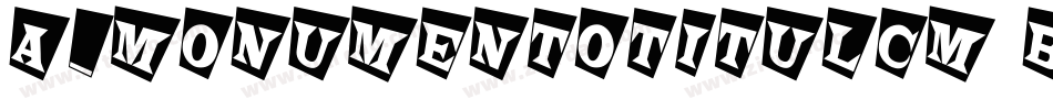 a_MonumentoTitulCm Bold字体转换